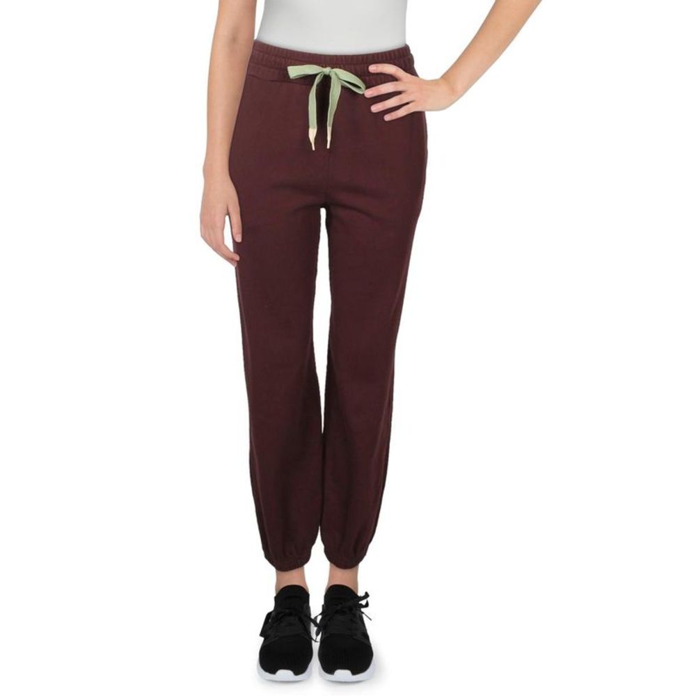 Mother Womens The Knock Out Purple Ankle Comfy Cozy Sweatpants Loungewear NWT